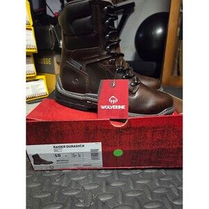 Wolverine Raider Durashock 8” Soft Toe Waterproof Work Boots Mens 10 M